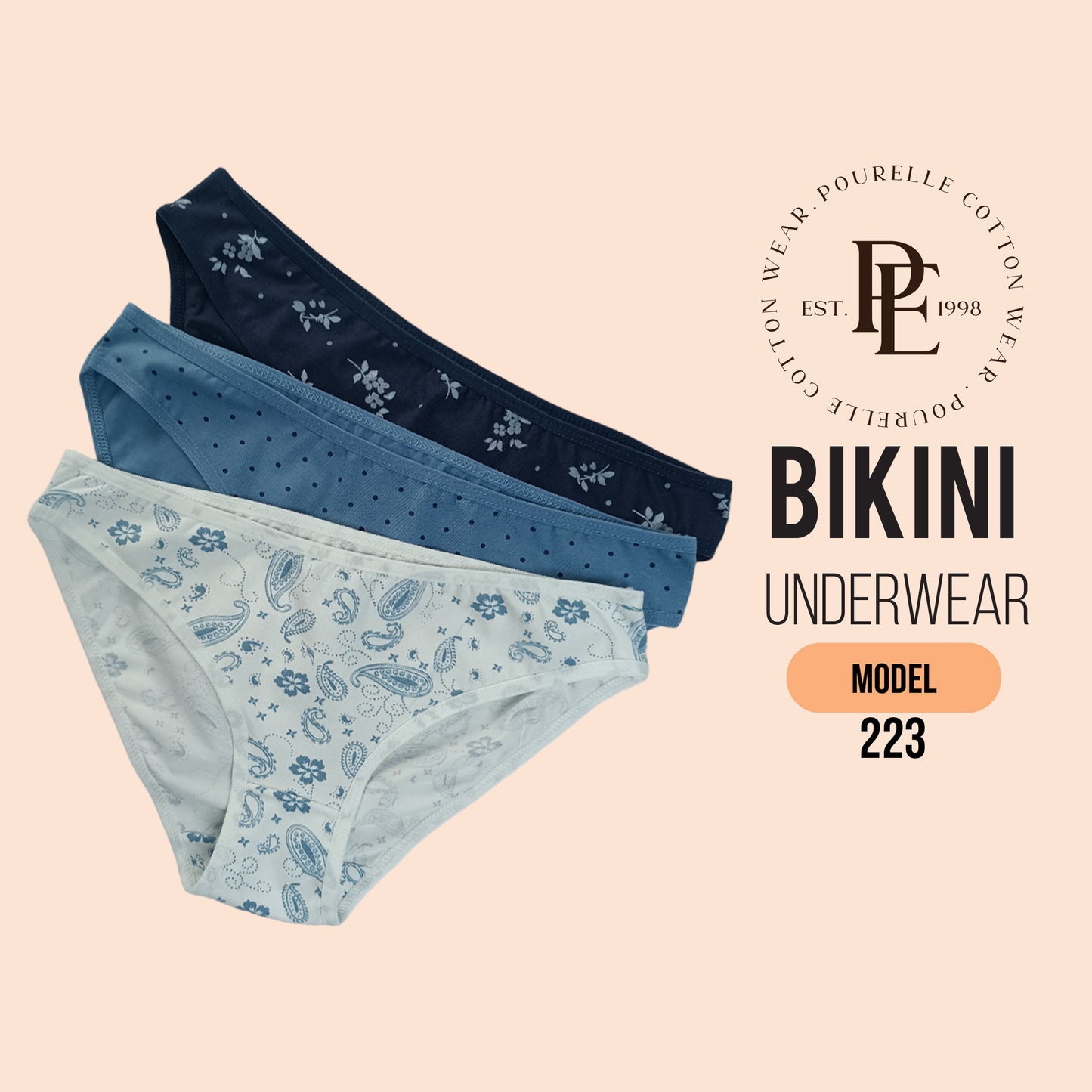 اندر بكيني مشجر ( باك 3 قطع )